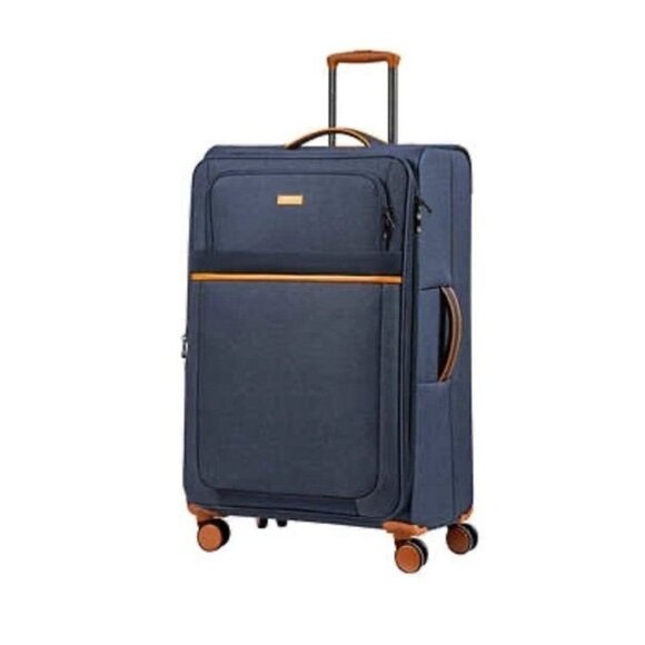 New CHAMPS Classic II 20“ carry-on in in Navy Softside Luggage suitcase Spinner - Picture 1 of 12